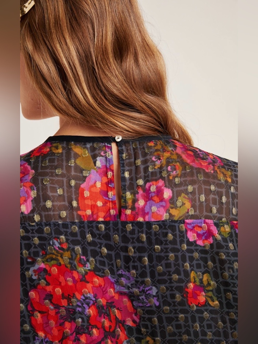 Anthropologie Fiorella Floral Blouse - Picture 4 of 5